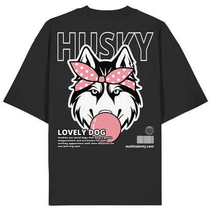Bubble Gum Husky (rosa) - Organic Oversize Shirt