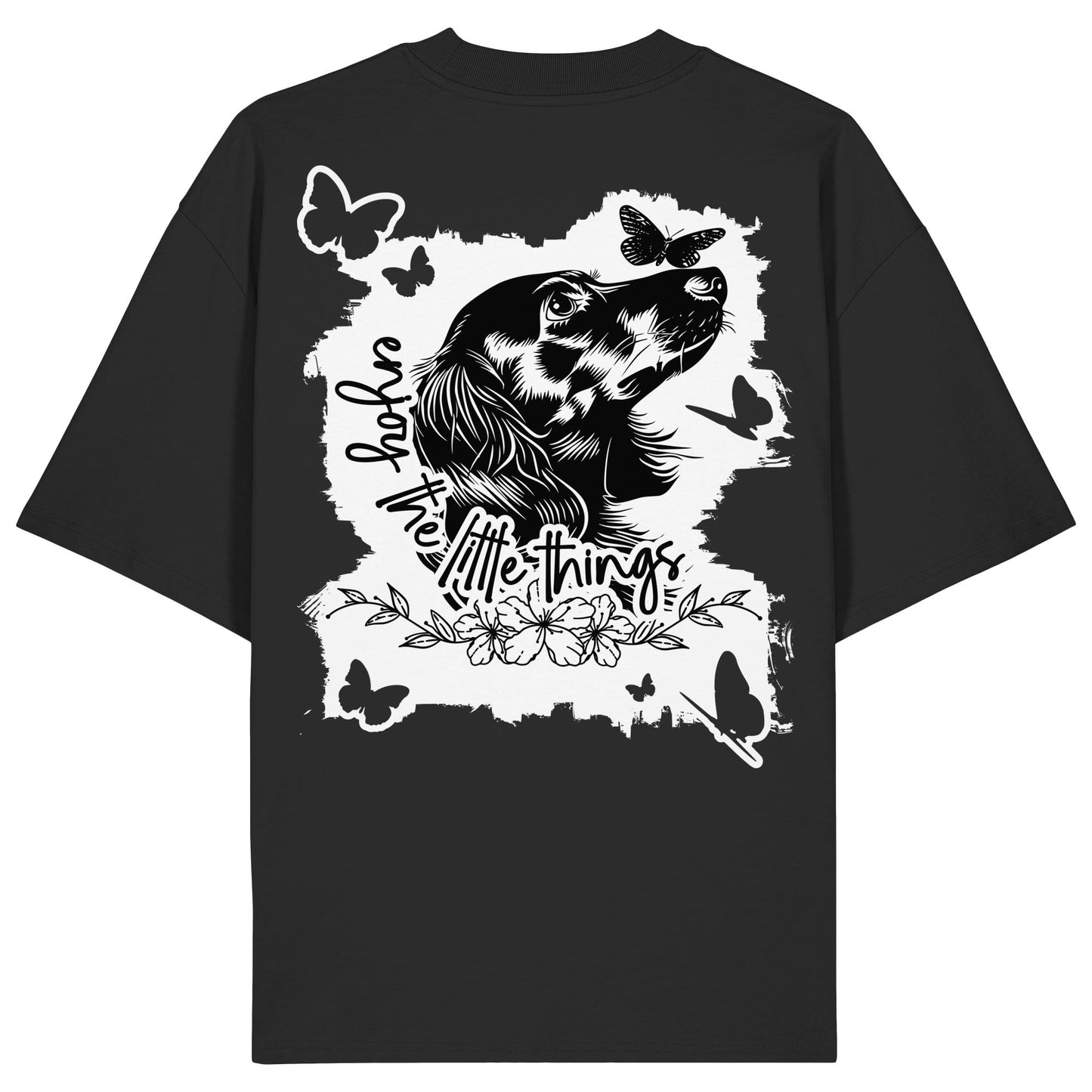 Dackel (Langhaar) - enjoy the little things - Organic Oversize Shirt