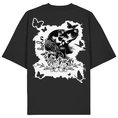 Dackel (Langhaar) - enjoy the little things - Organic Oversize Shirt