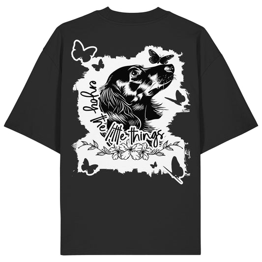 Dackel (Langhaar) - enjoy the little things - Organic Oversize Shirt