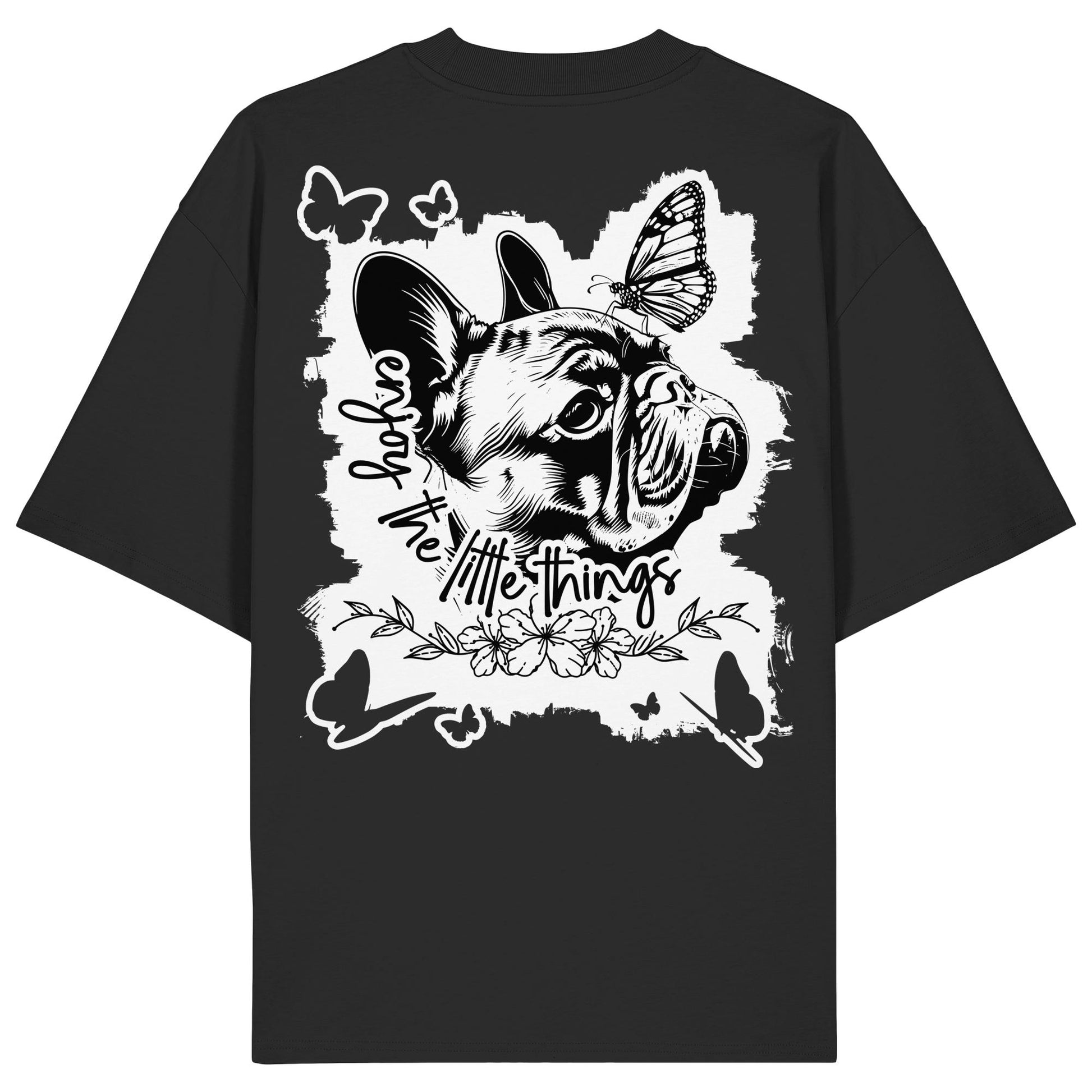 Französische Bulldogge - enjoy the little things - Organic Oversize Shirt