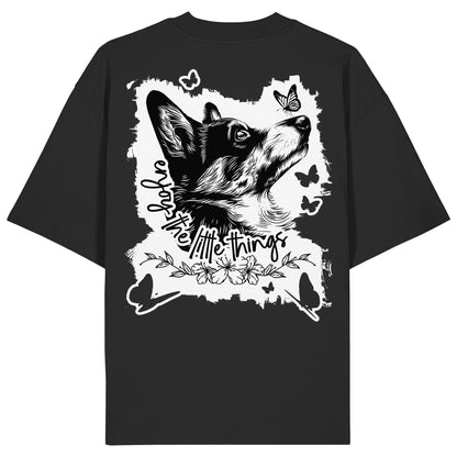 Corgi - enjoy the little things - Organic Oversize Shirt