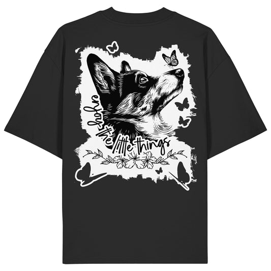 Corgi - enjoy the little things - Organic Oversize Shirt