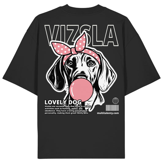 Bubble Gum Vizsla (rosa) - Organic Oversize Shirt