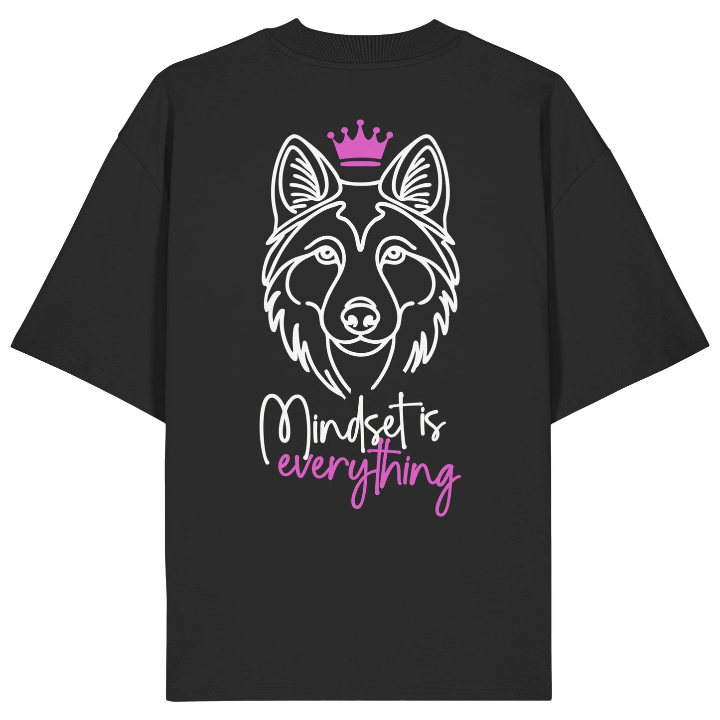 Wolfhund - Mindset is everything - Organic Oversize Shirt