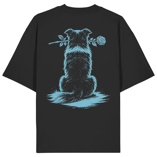 Silent Loyalty - Border Collie - Organic Oversize Shirt