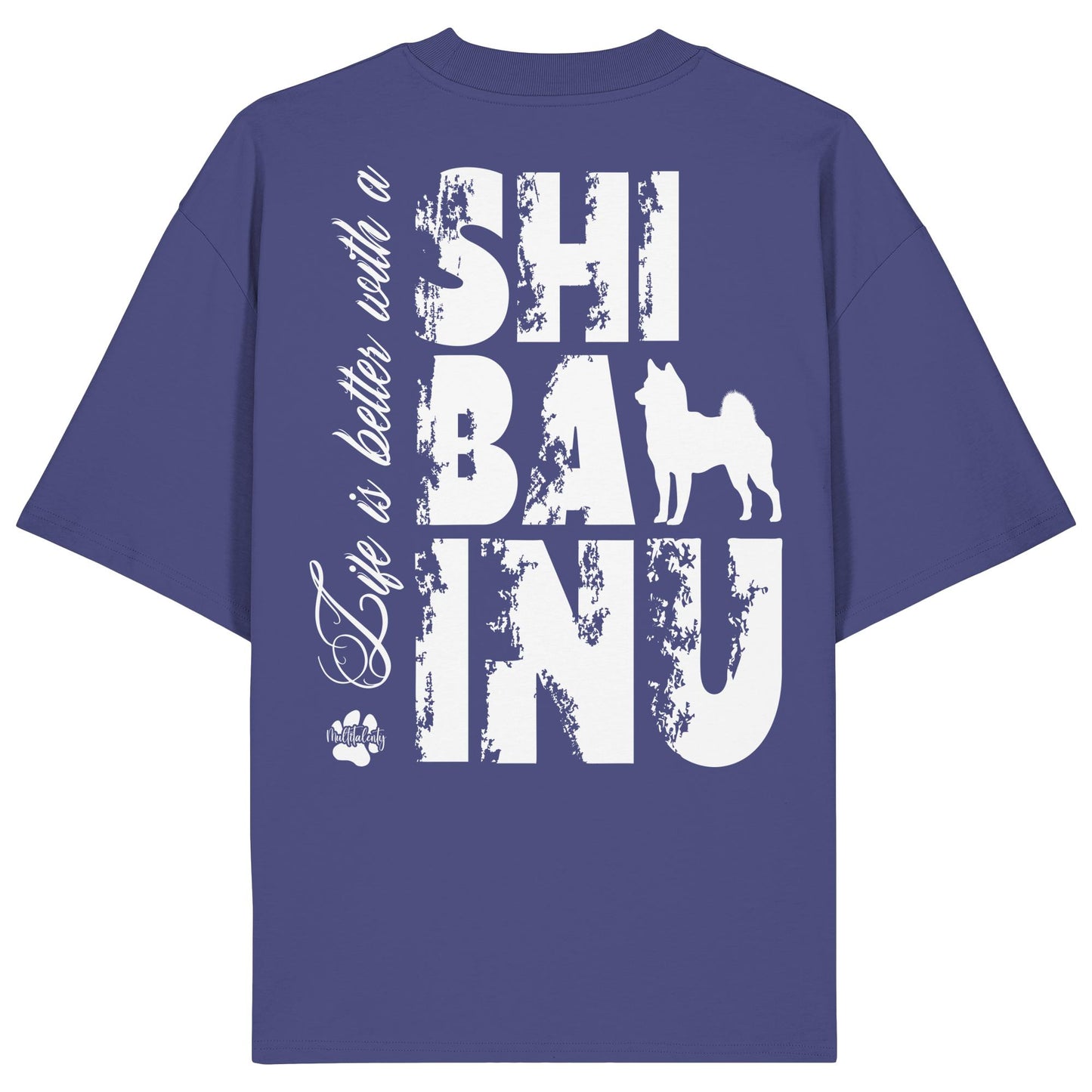 Life is better with a Shiba Inu - Organic Oversize Shirt