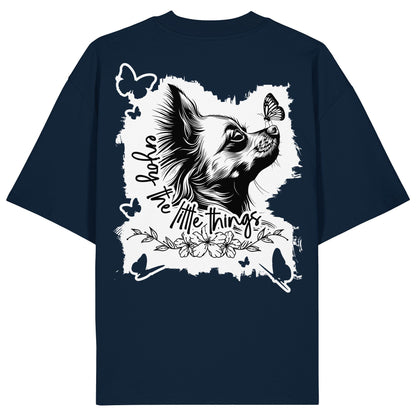 Chihuahua (Langhaar) - enjoy the little things - Organic Oversize Shirt