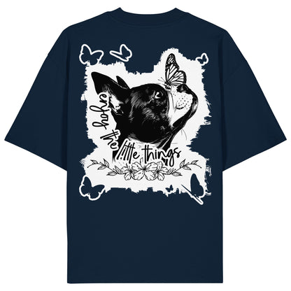 Boston Terrier - enjoy the little things - Organic Oversize Shirt