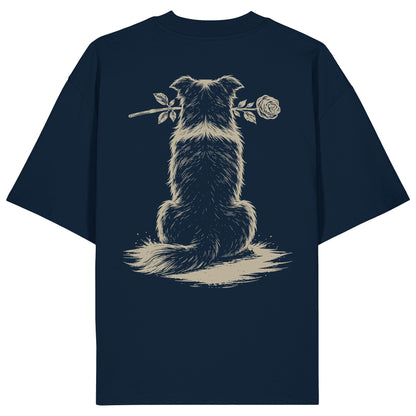 Silent Loyalty - Border Collie - Organic Oversize Shirt