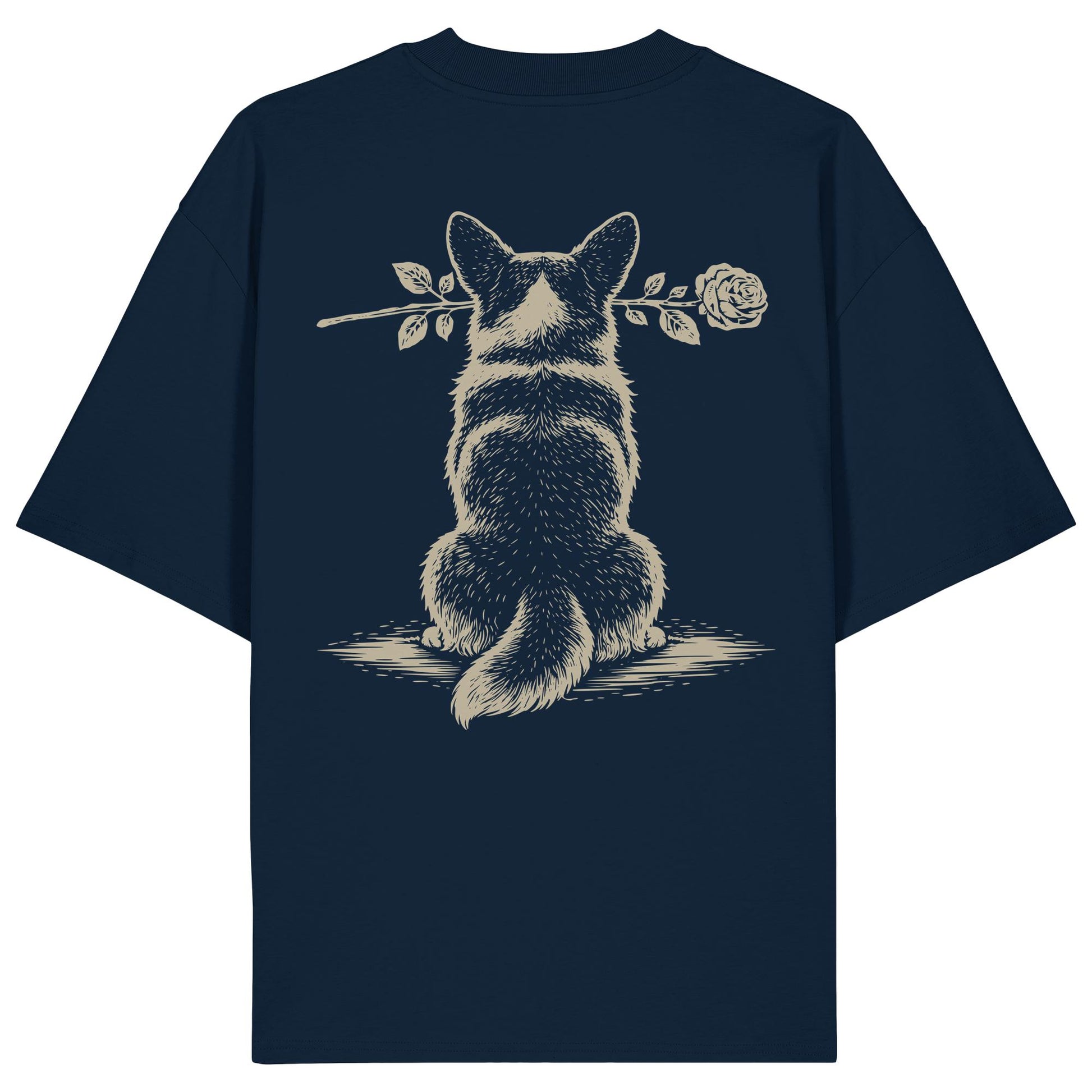 Silent Loyalty - Corgi - Organic Oversize Shirt