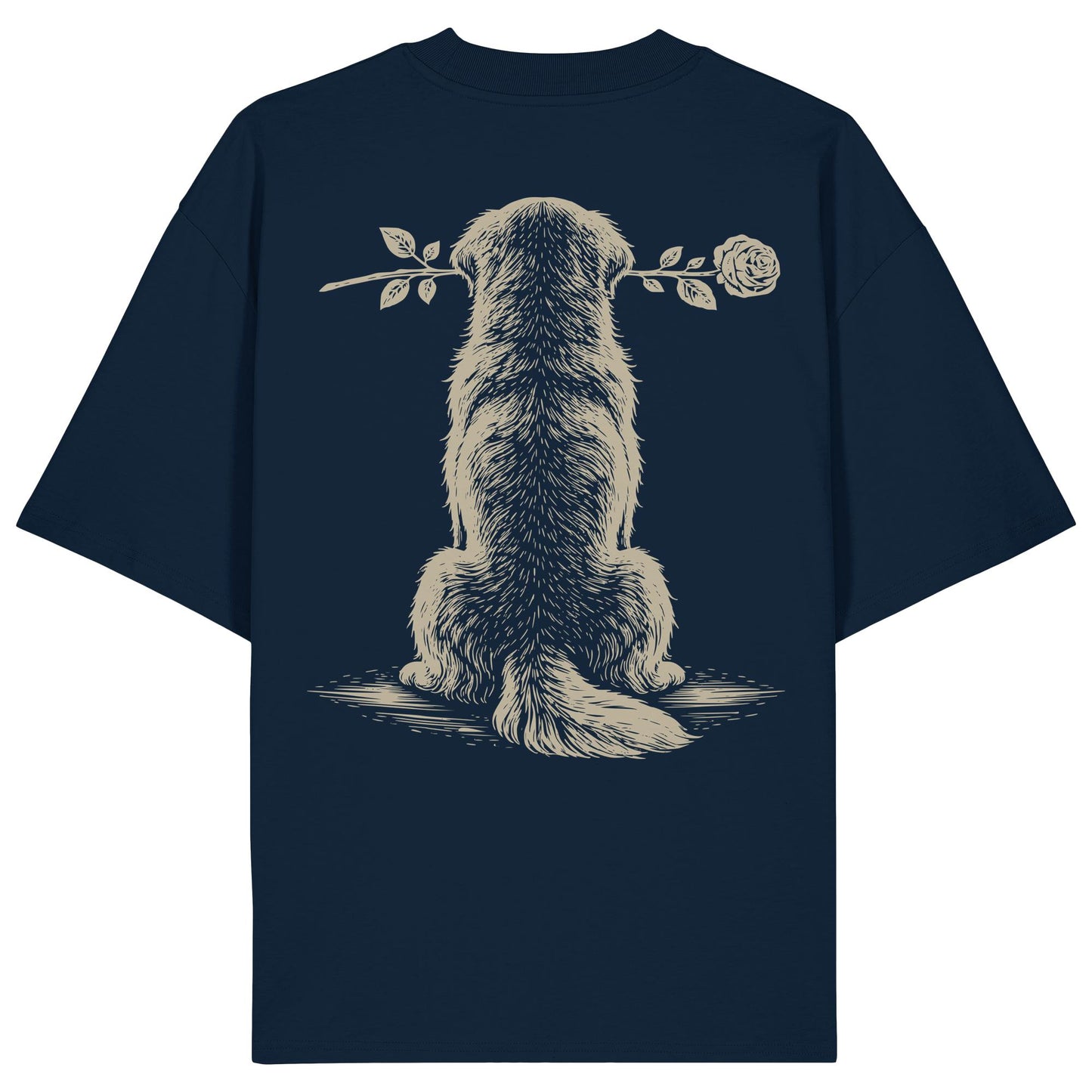 Silent Loyalty - Golden Retriever - Organic Oversize Shirt