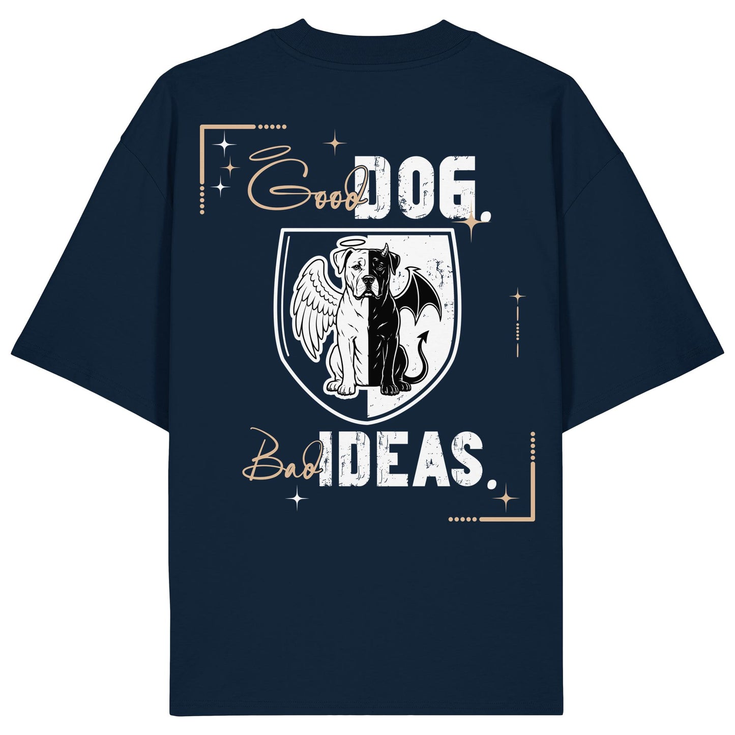 Good Dog. Bad Ideas. - Presa Canario - Organic Oversize Shirt