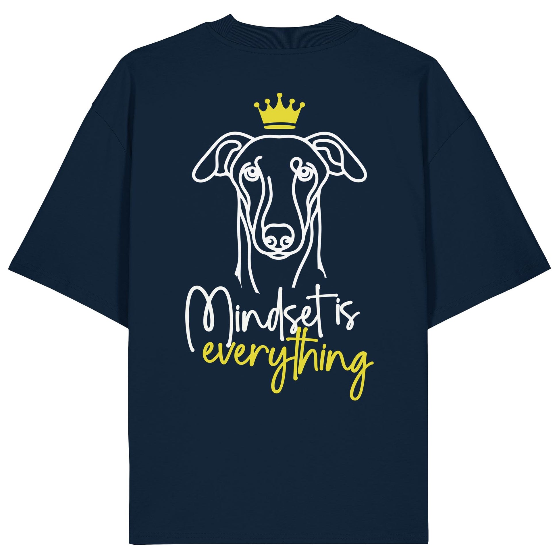 Greyhound - Mindset is everything - Organic Oversize Shirt