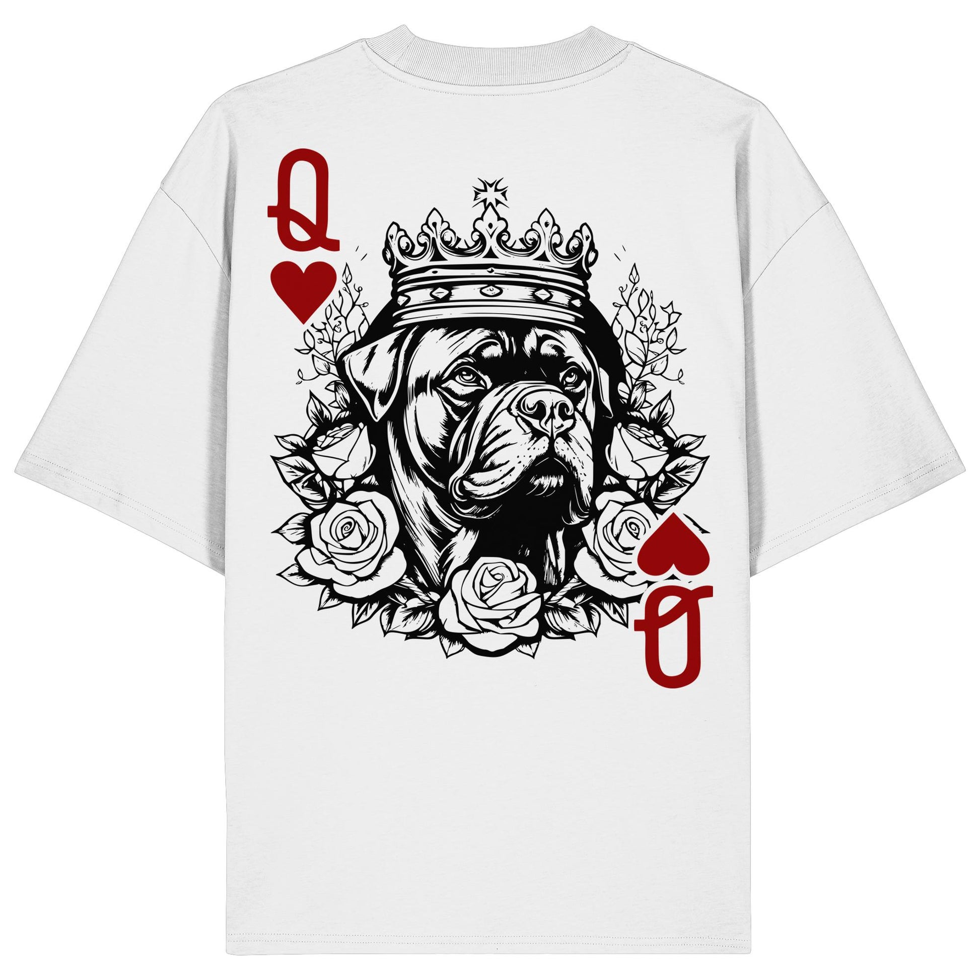 Herzkönigin Bordeauxdogge - Organic Oversize Shirt