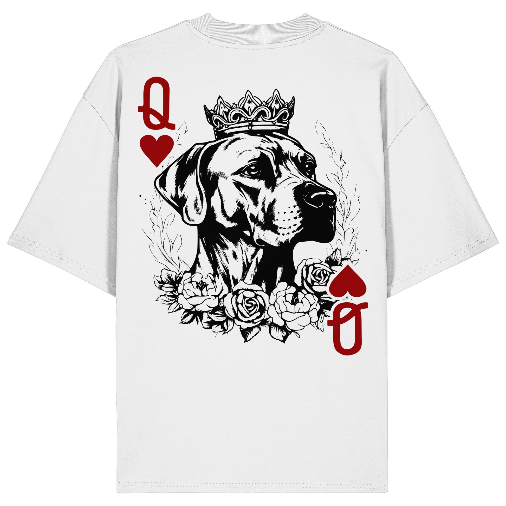 Herzkönigin Rhodesian Ridgeback - Organic Oversize Shirt