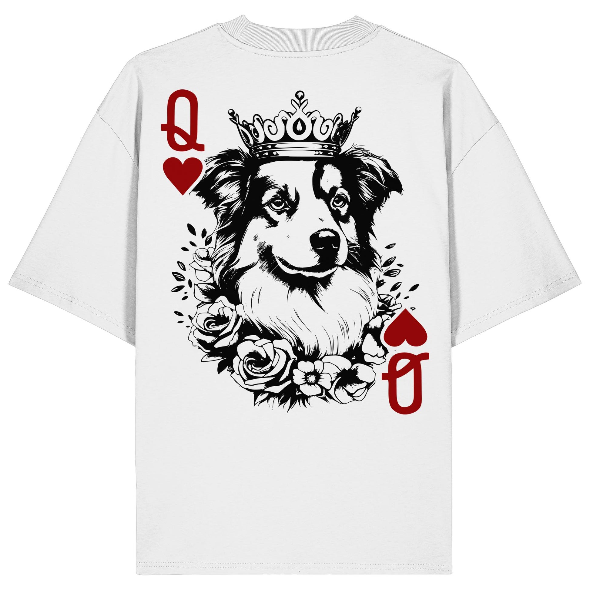 Herzkönigin Australian Shepherd - Organic Oversize Shirt