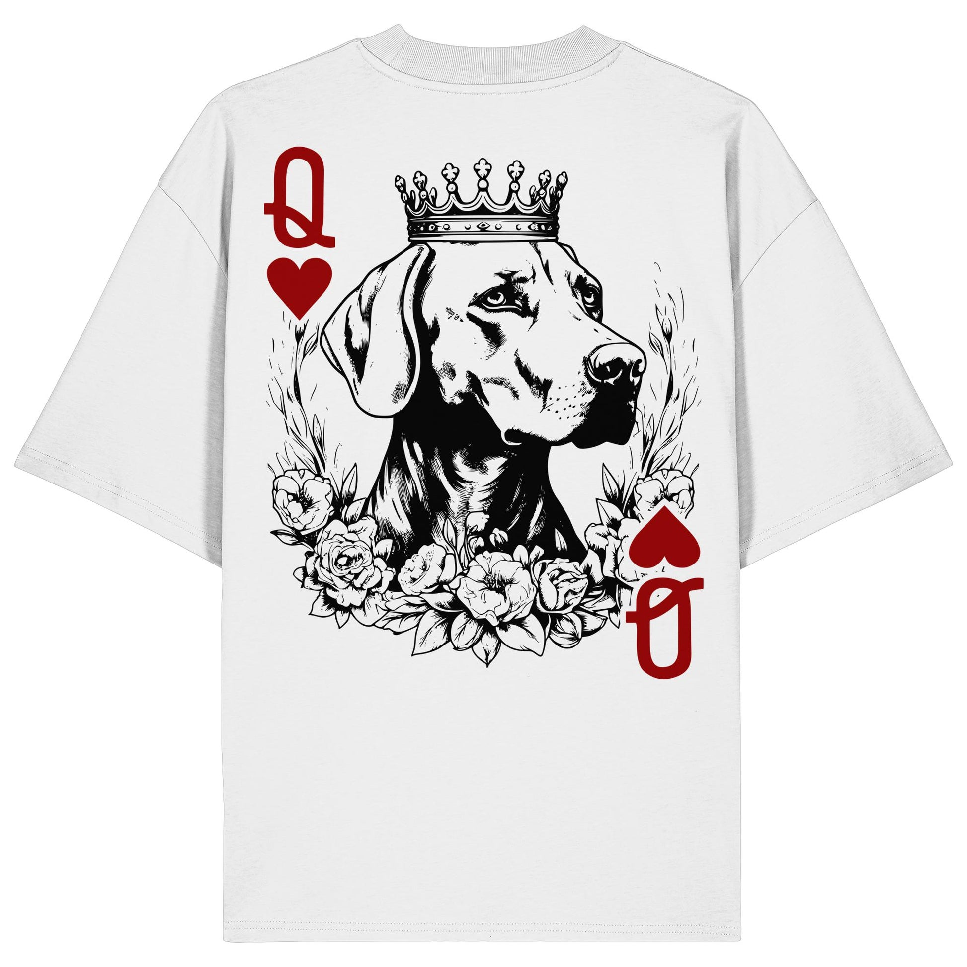 Herzkönigin Weimaraner - Organic Oversize Shirt