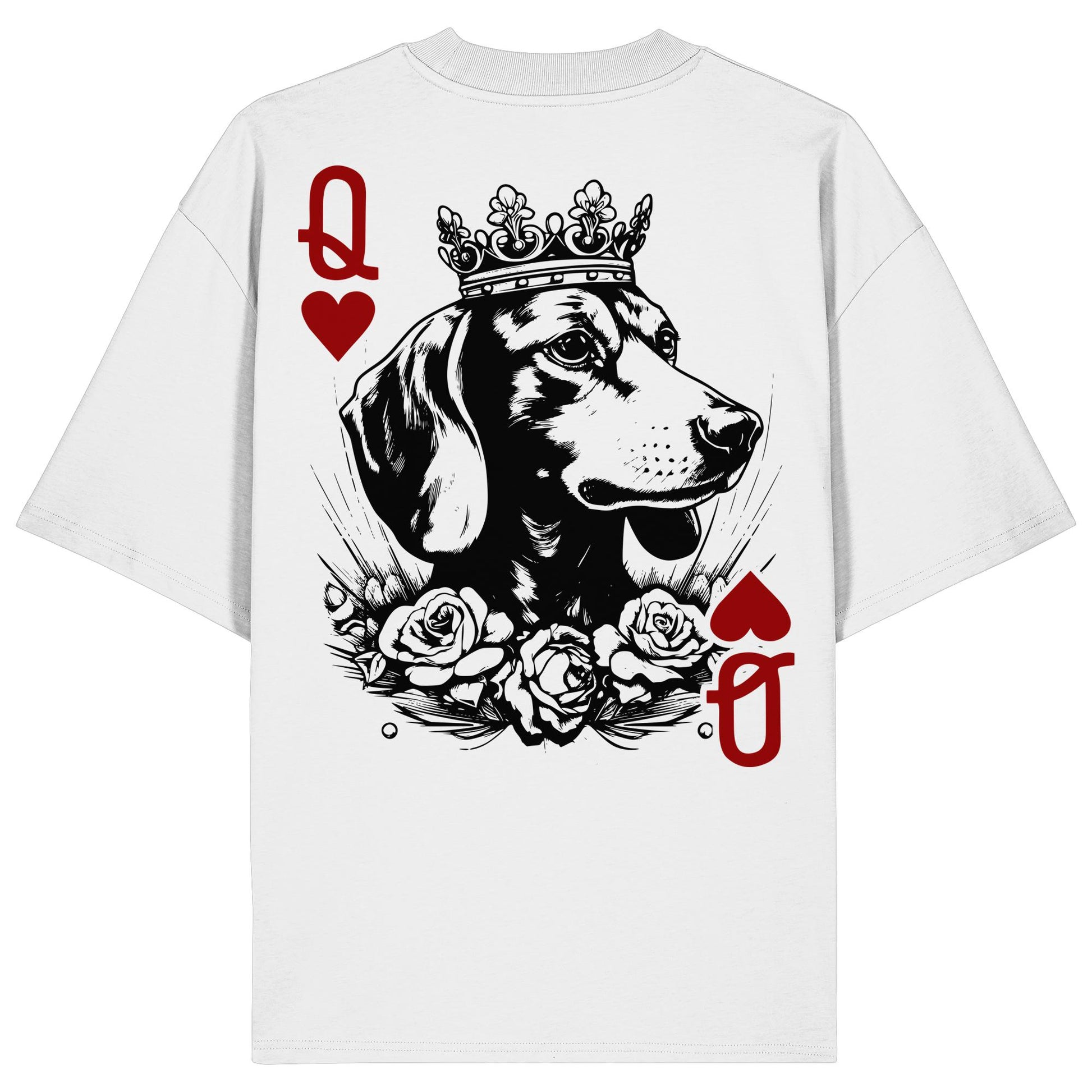 Herzkönigin Dackel - Organic Oversize Shirt