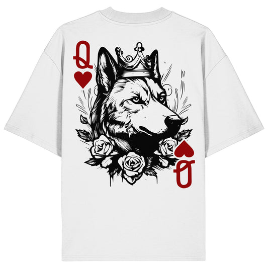 Herzkönigin Wolfhund - Organic Oversize Shirt