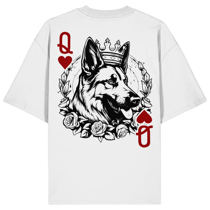 Herzkönigin Schäferhund - Organic Oversize Shirt