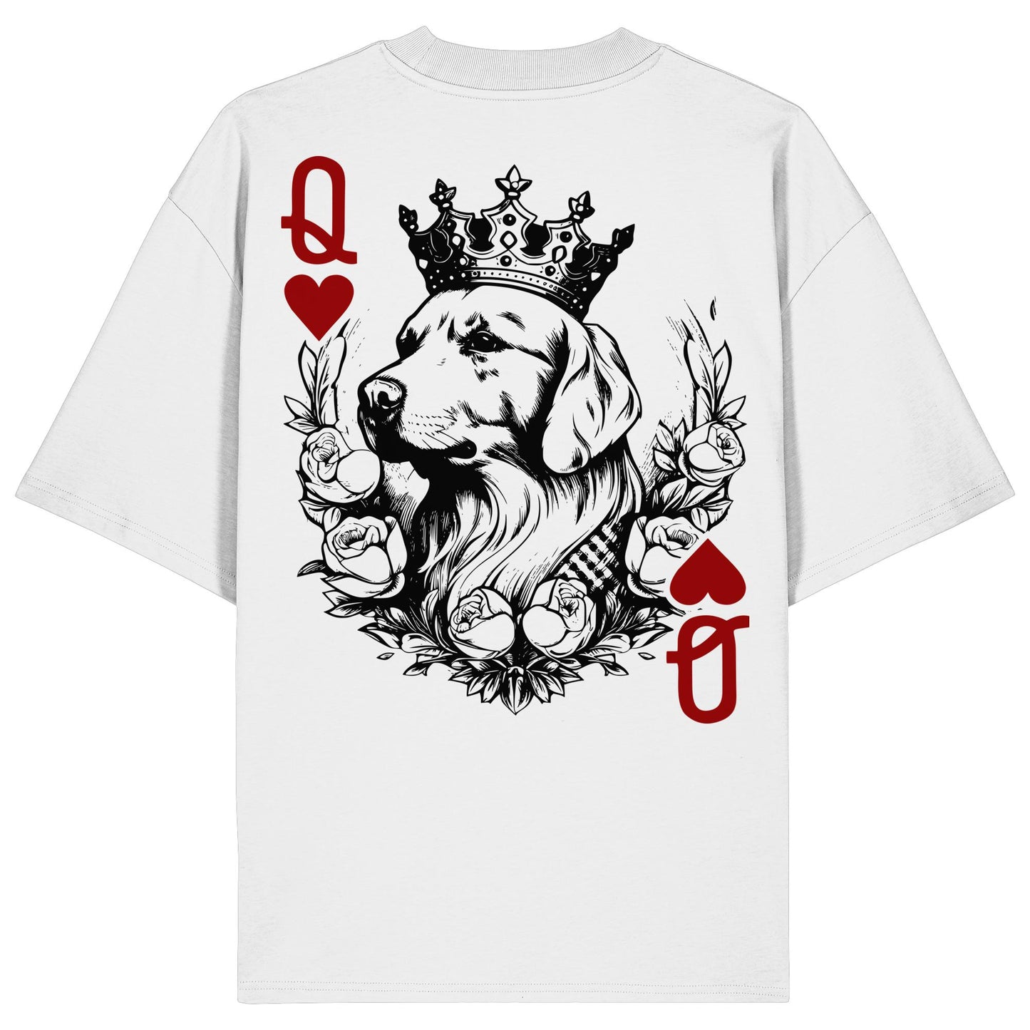 Herzkönigin Golden Retriever - Organic Oversize Shirt