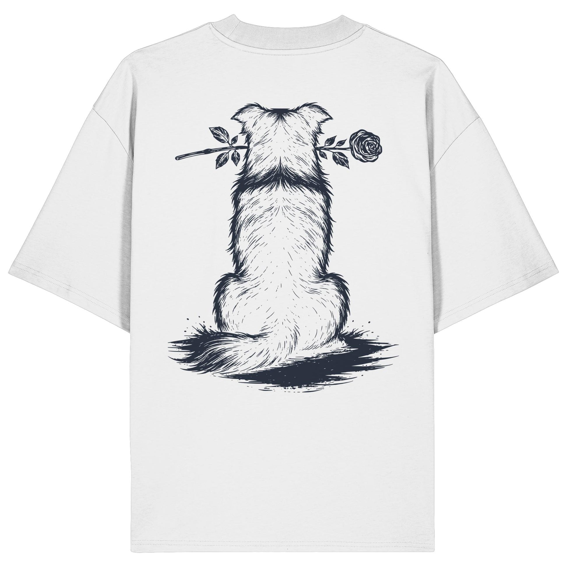 Silent Loyalty - Border Collie - Organic Oversize Shirt