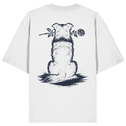 Silent Loyalty - Border Collie - Organic Oversize Shirt