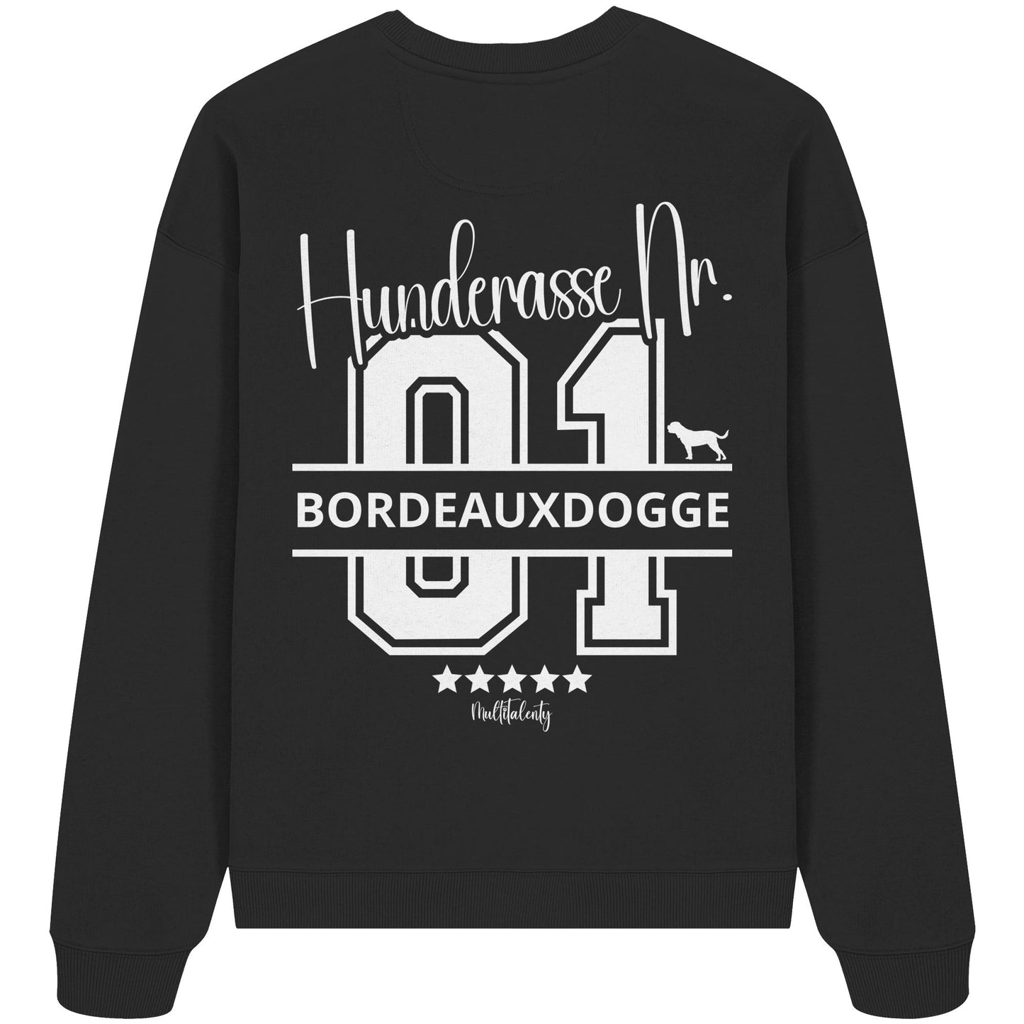 Nr. 01 Bordeauxdogge - Organic Oversize Sweatshirt