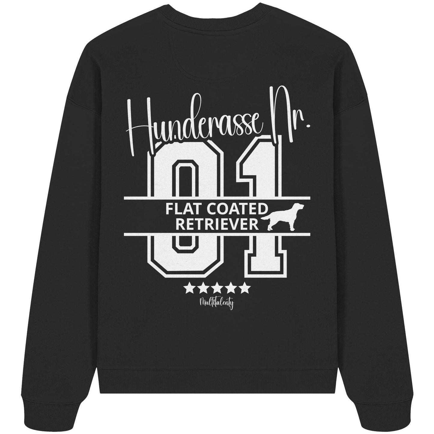 Nr. 01 Flat Coated Retriever - Organic Oversize Sweatshirt