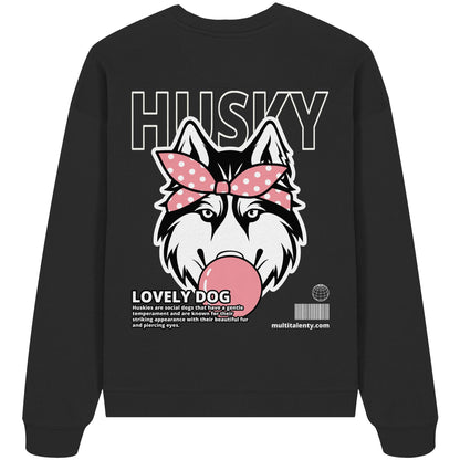 Bubble Gum Husky (rosa) - Organic Oversize Sweatshirt