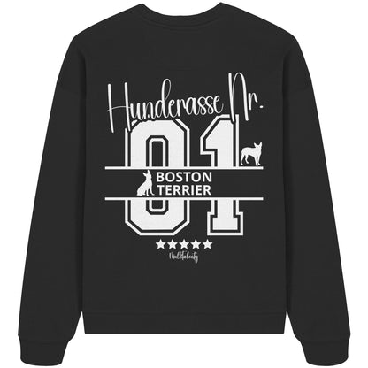 Nr. 01 Boston Terrier - Organic Oversize Sweatshirt