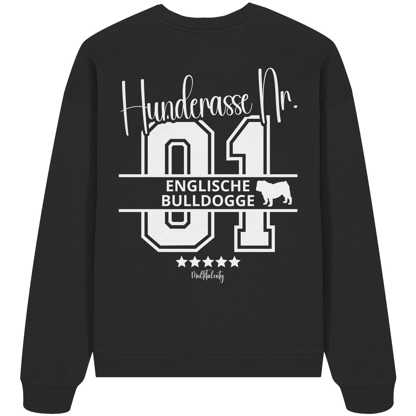 Nr. 01 Englische Bulldogge - Organic Oversize Sweatshirt