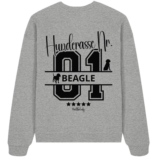 Nr. 01 Beagle - Organic Oversize Sweatshirt
