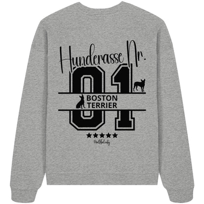 Nr. 01 Boston Terrier - Organic Oversize Sweatshirt