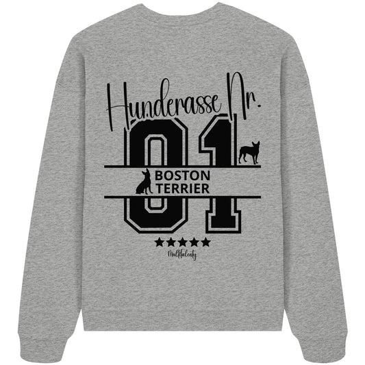 Nr. 01 Boston Terrier - Organic Oversize Sweatshirt