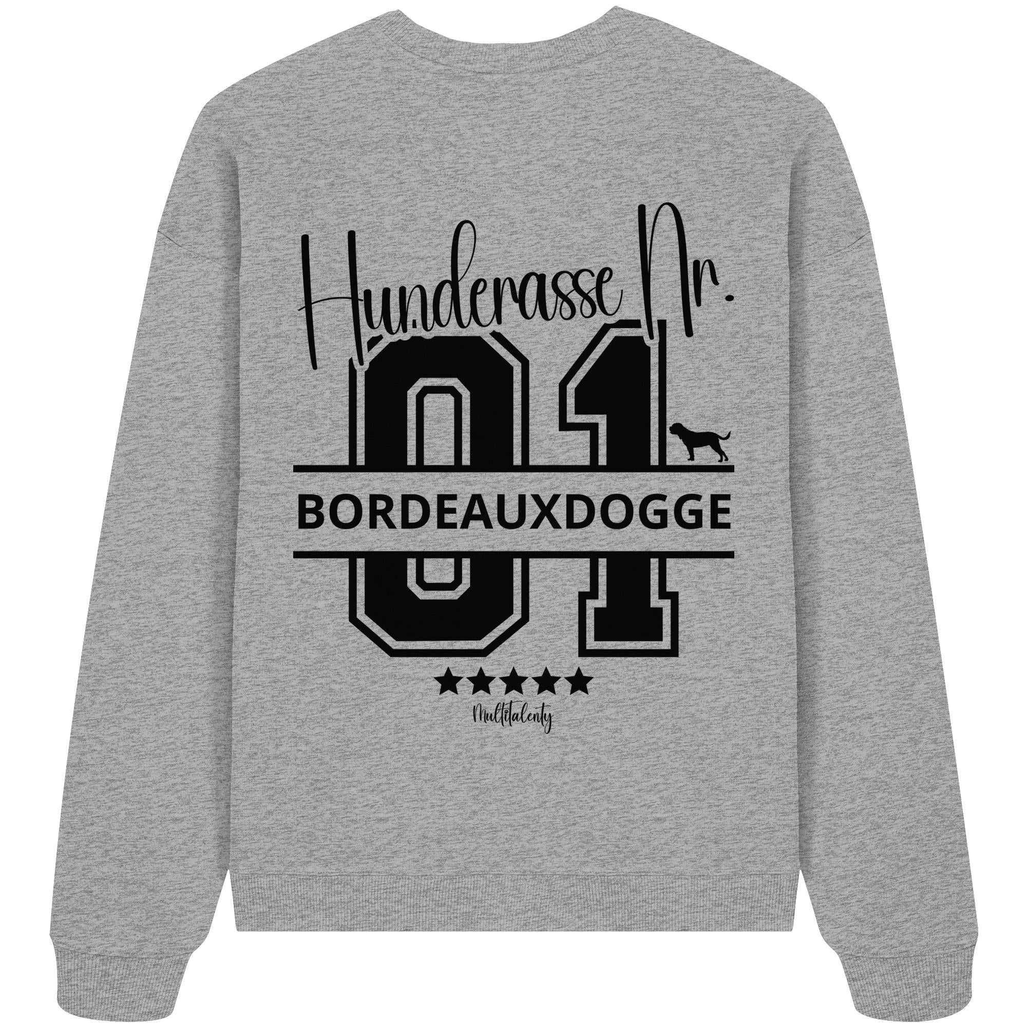 Nr. 01 Bordeauxdogge - Organic Oversize Sweatshirt