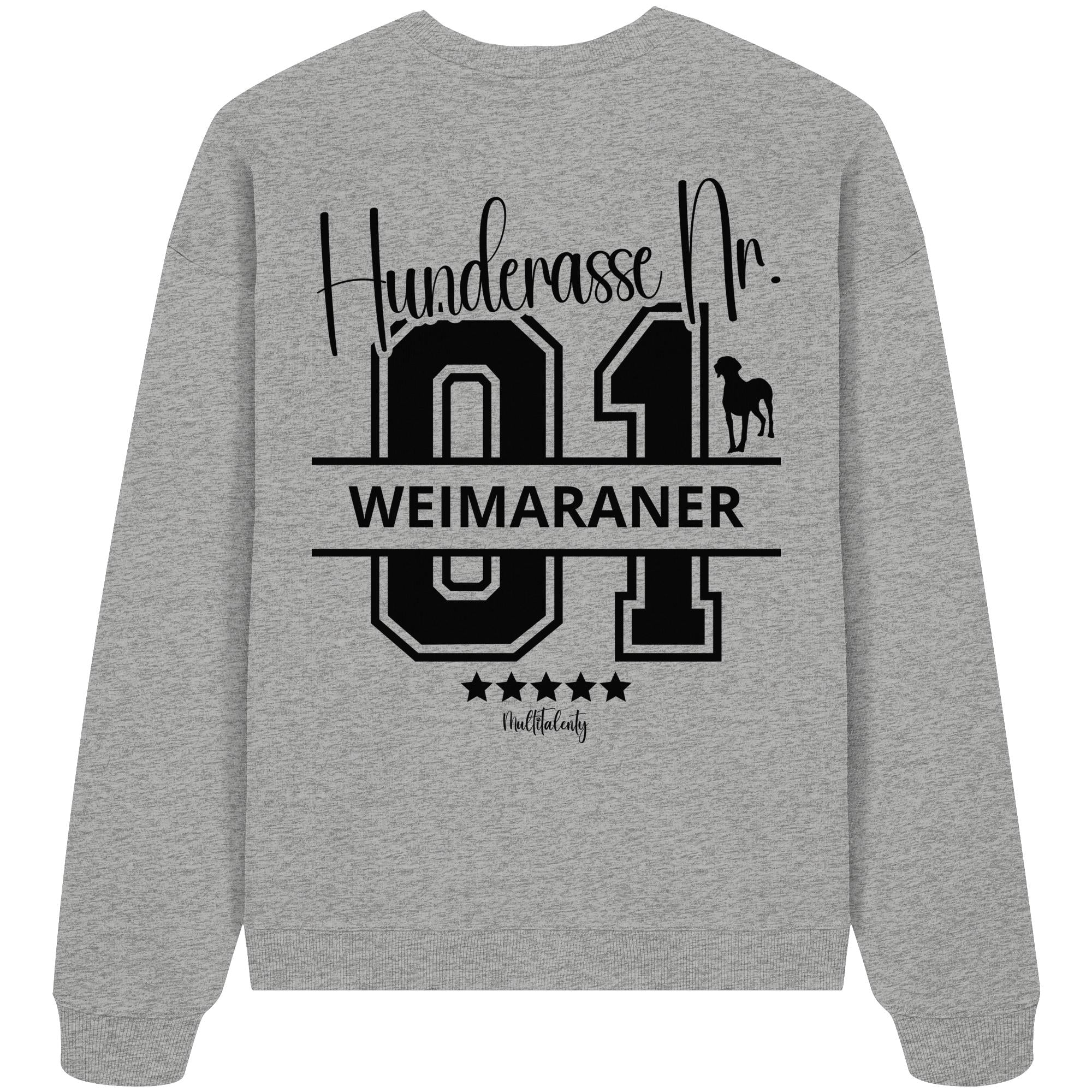Nr. 01 Weimaraner - Organic Oversize Sweatshirt