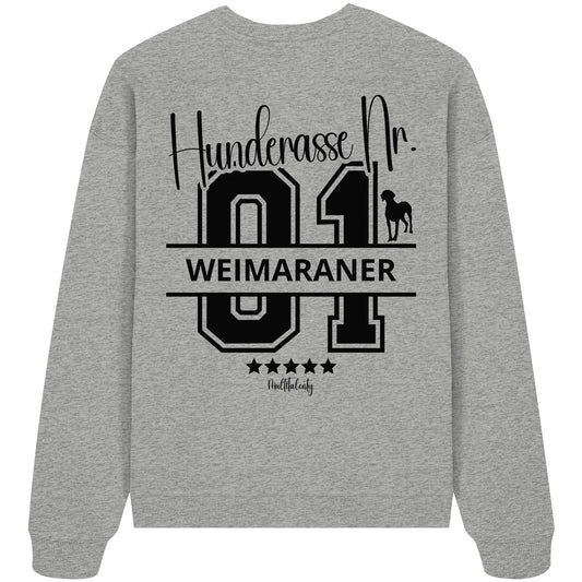 Nr. 01 Weimaraner - Organic Oversize Sweatshirt
