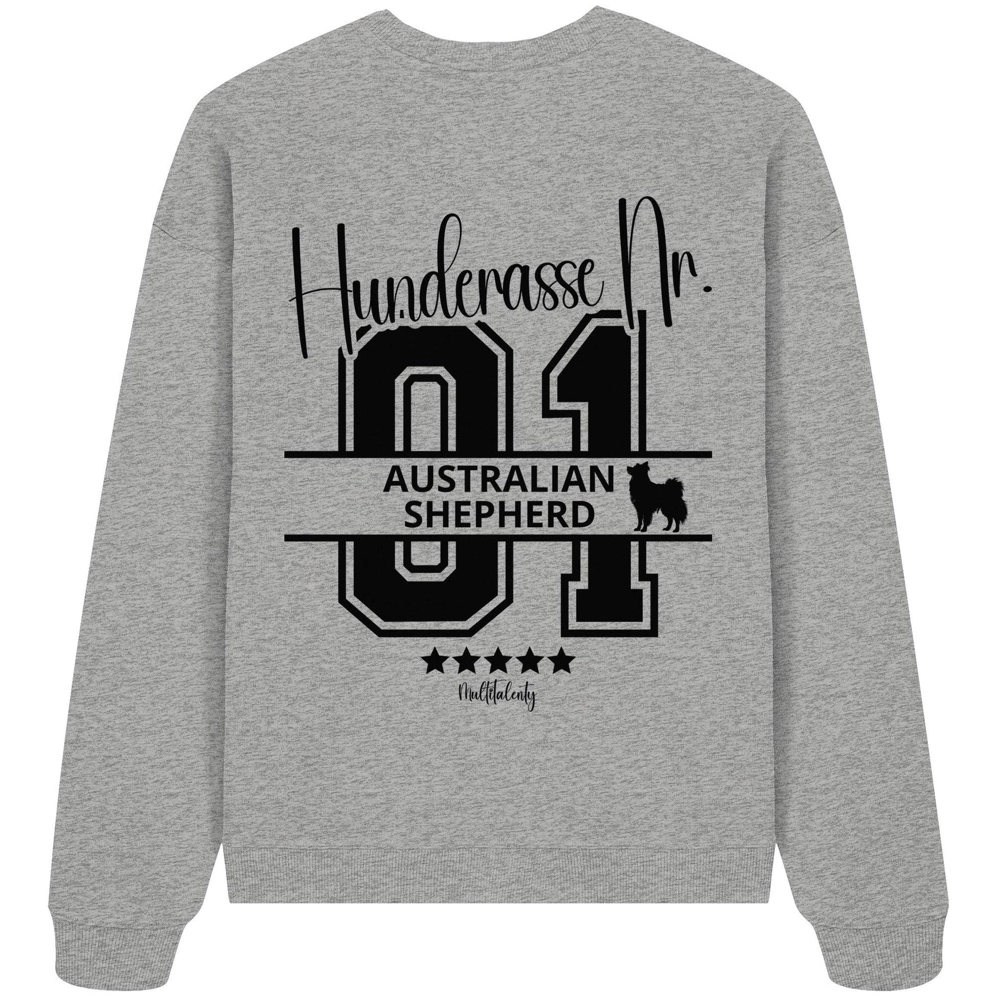 Nr. 01 Australian Shepherd - Organic Oversize Sweatshirt