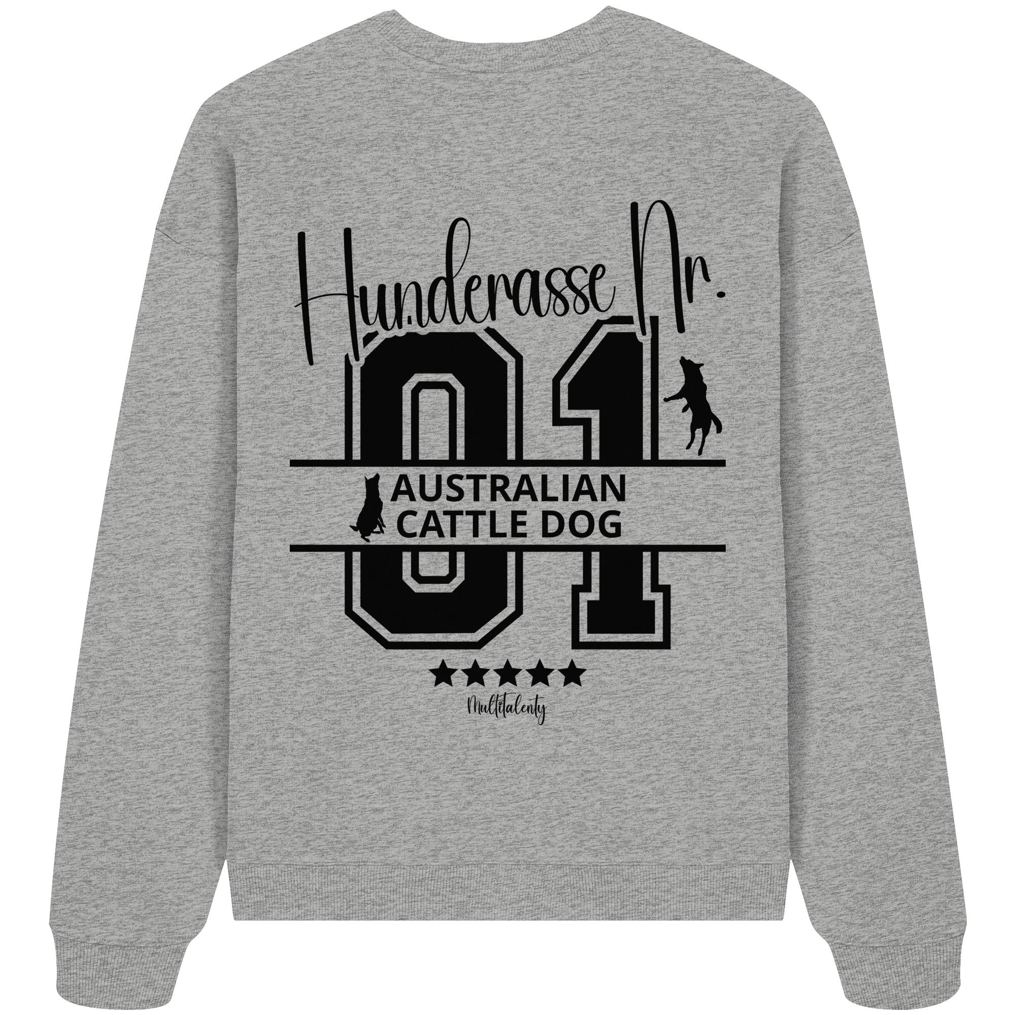 Nr. 01 Australian Cattle Dog - Organic Oversize Sweatshirt