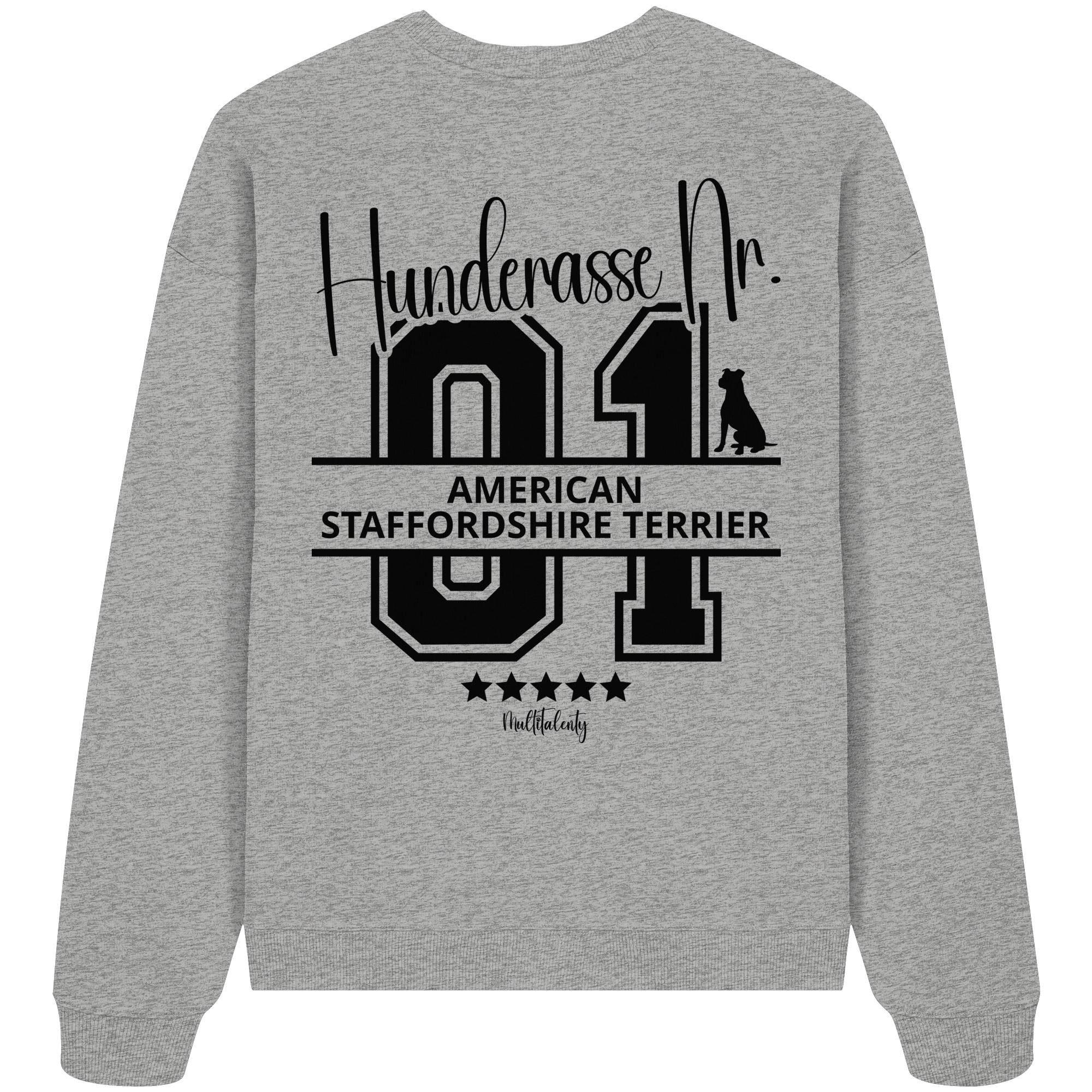 Nr. 01 American Staffordshire Terrier - Organic Oversize Sweatshirt