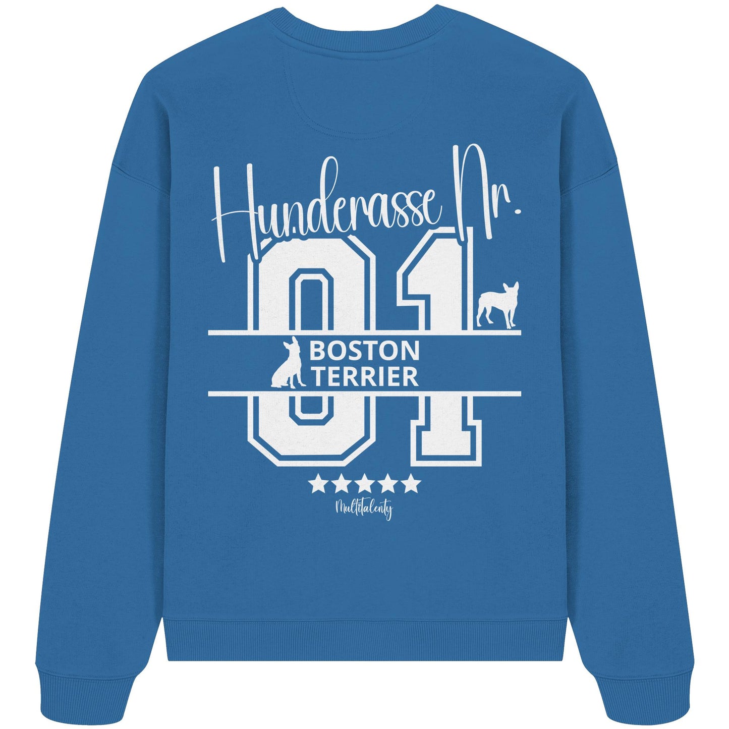 Nr. 01 Boston Terrier - Organic Oversize Sweatshirt