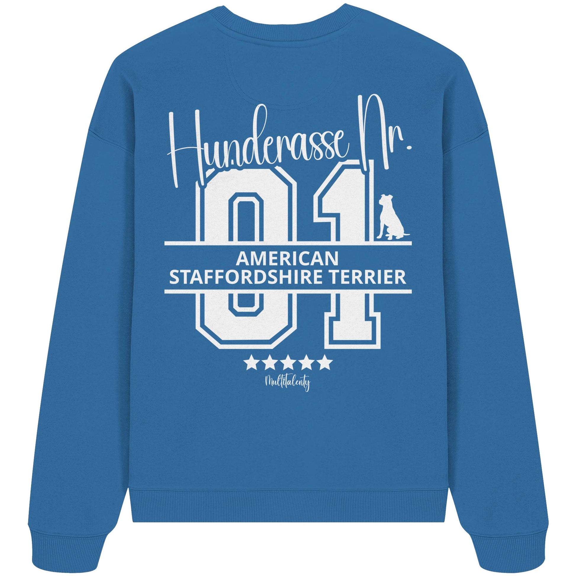 Nr. 01 American Staffordshire Terrier - Organic Oversize Sweatshirt