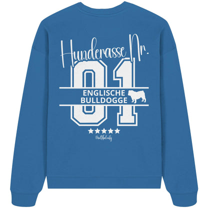 Nr. 01 Englische Bulldogge - Organic Oversize Sweatshirt