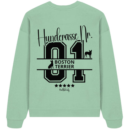Nr. 01 Boston Terrier - Organic Oversize Sweatshirt