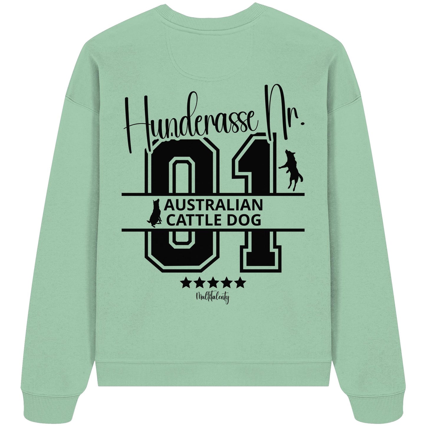 Nr. 01 Australian Cattle Dog - Organic Oversize Sweatshirt