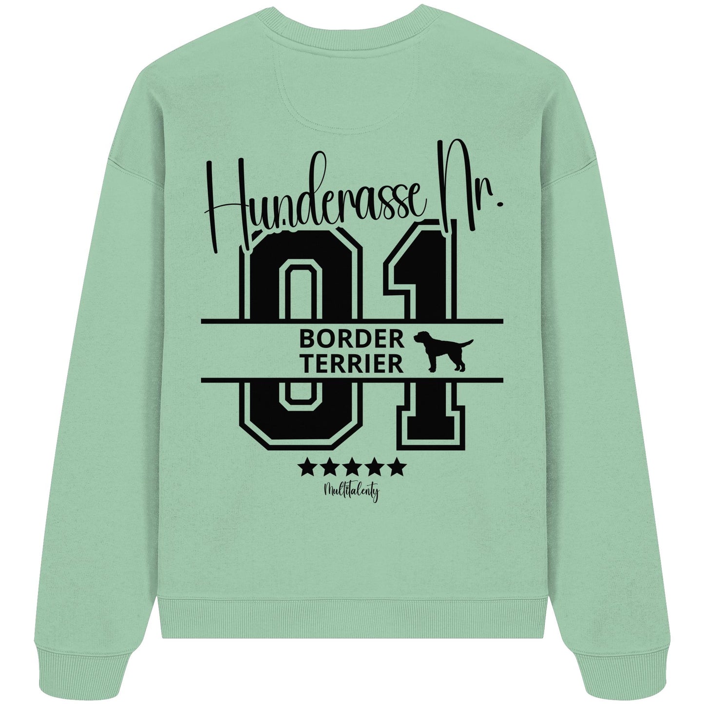 Nr. 01 Border Terrier - Organic Oversize Sweatshirt