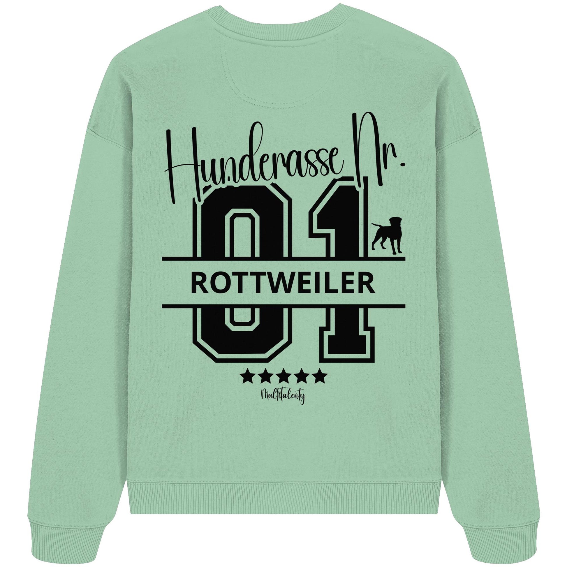 Nr. 01 Rottweiler - Organic Oversize Sweatshirt