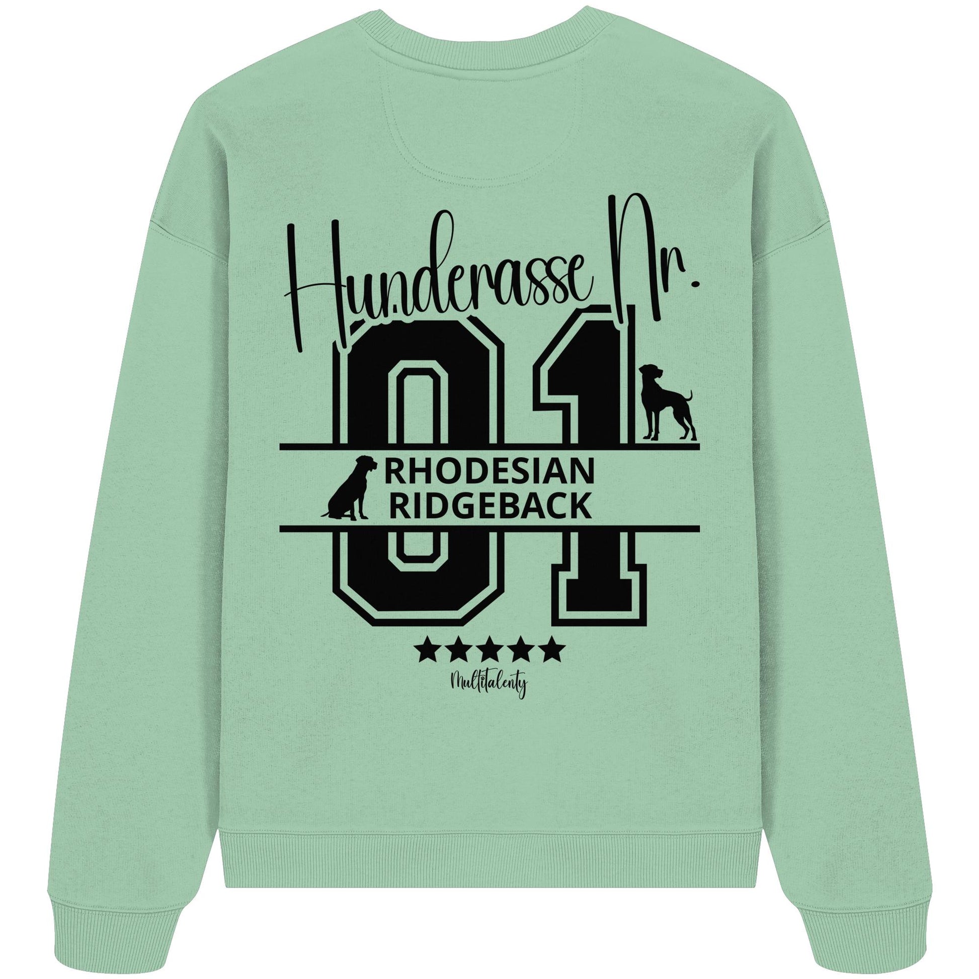 Nr. 01 Rhodesian Ridgeback - Organic Oversize Sweatshirt